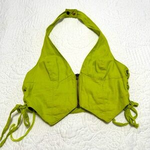 Urban outfitters green corset top